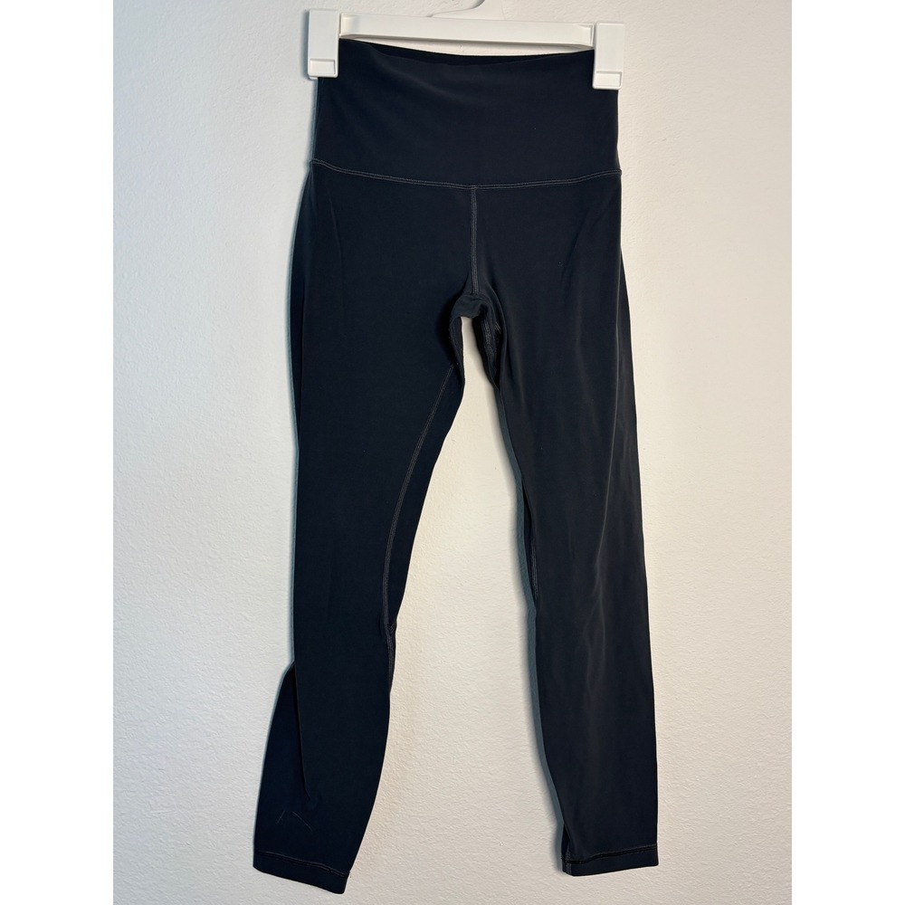 Lululemon Align High Rise Leggings 25 Charcoal Grey Black Nulu Yoga Pants